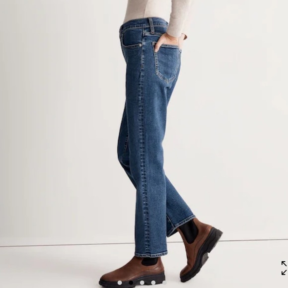 Madewell The Perfect Vintage Straight Jeans Bright Indigo Instacozy Edition - Picture 3 of 15